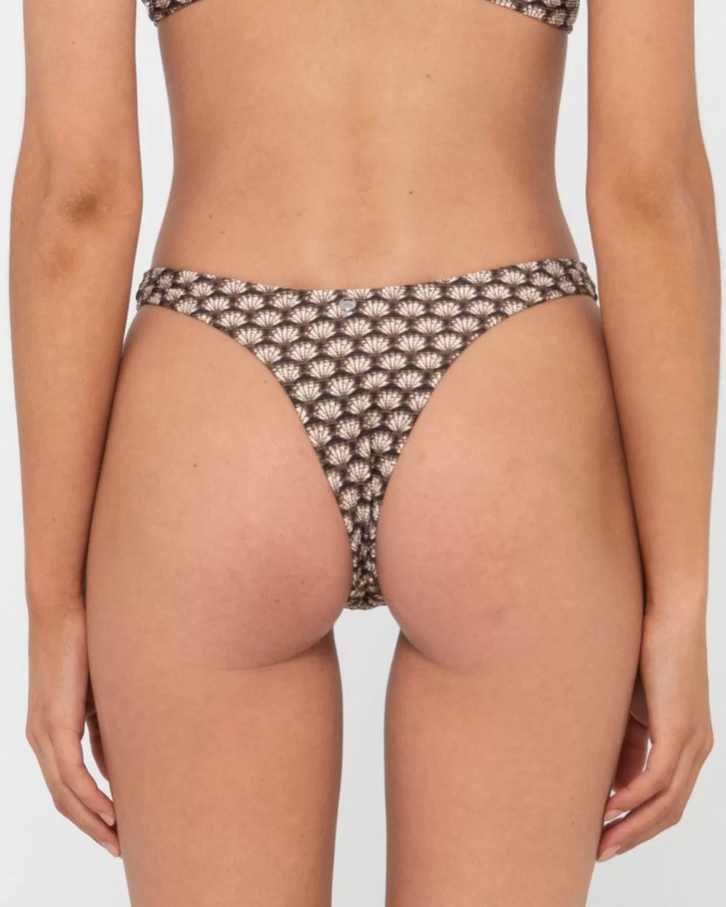 Mujer Rusty Braguita De Bikini Brasilena Con Estampado De Conchas Sorrento