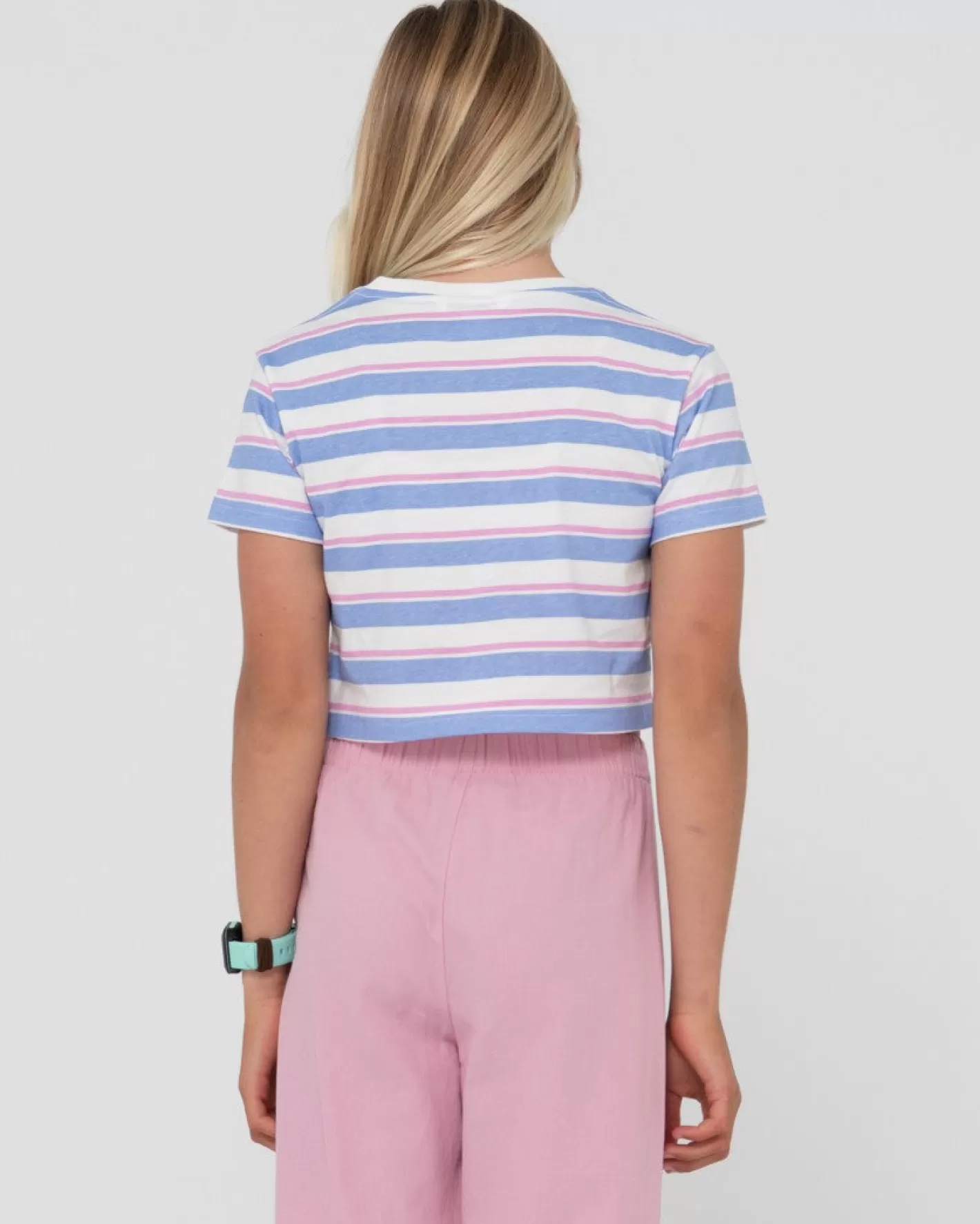 Niños Rusty Camila Camiseta Corta A Rayas Para Ninas