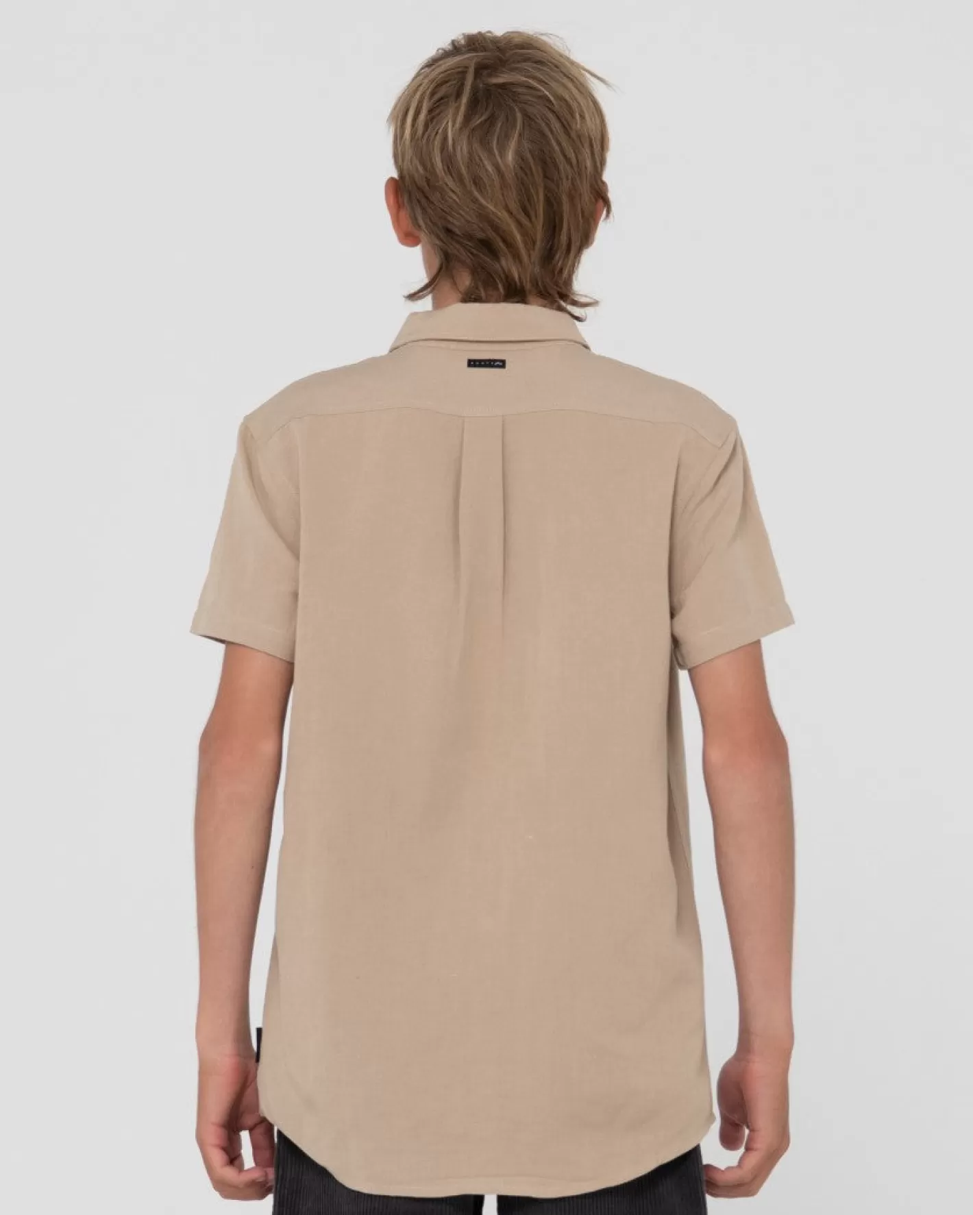 Niños Rusty Camisa De Lino De Manga Corta Overtone Para Niños