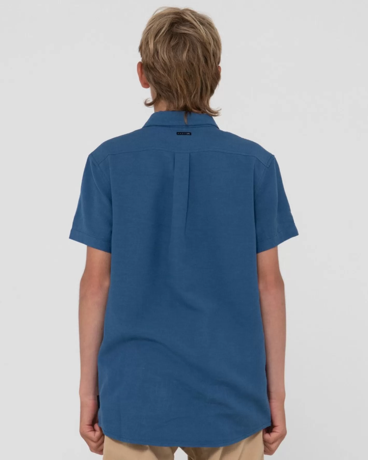 Niños Rusty Camisa De Lino De Manga Corta Overtone Para Niños