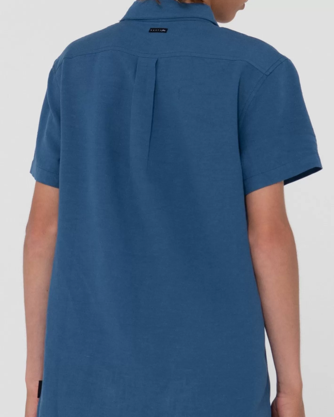 Niños Rusty Camisa De Lino De Manga Corta Overtone Para Niños