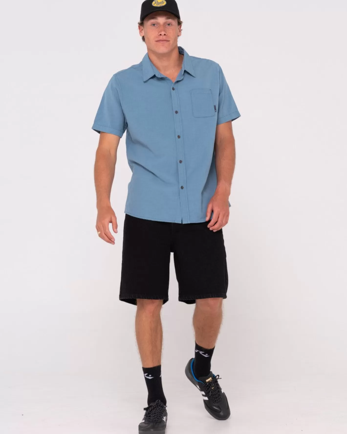 Niños Rusty Camisa De Lino De Manga Corta Overtone Para Niños
