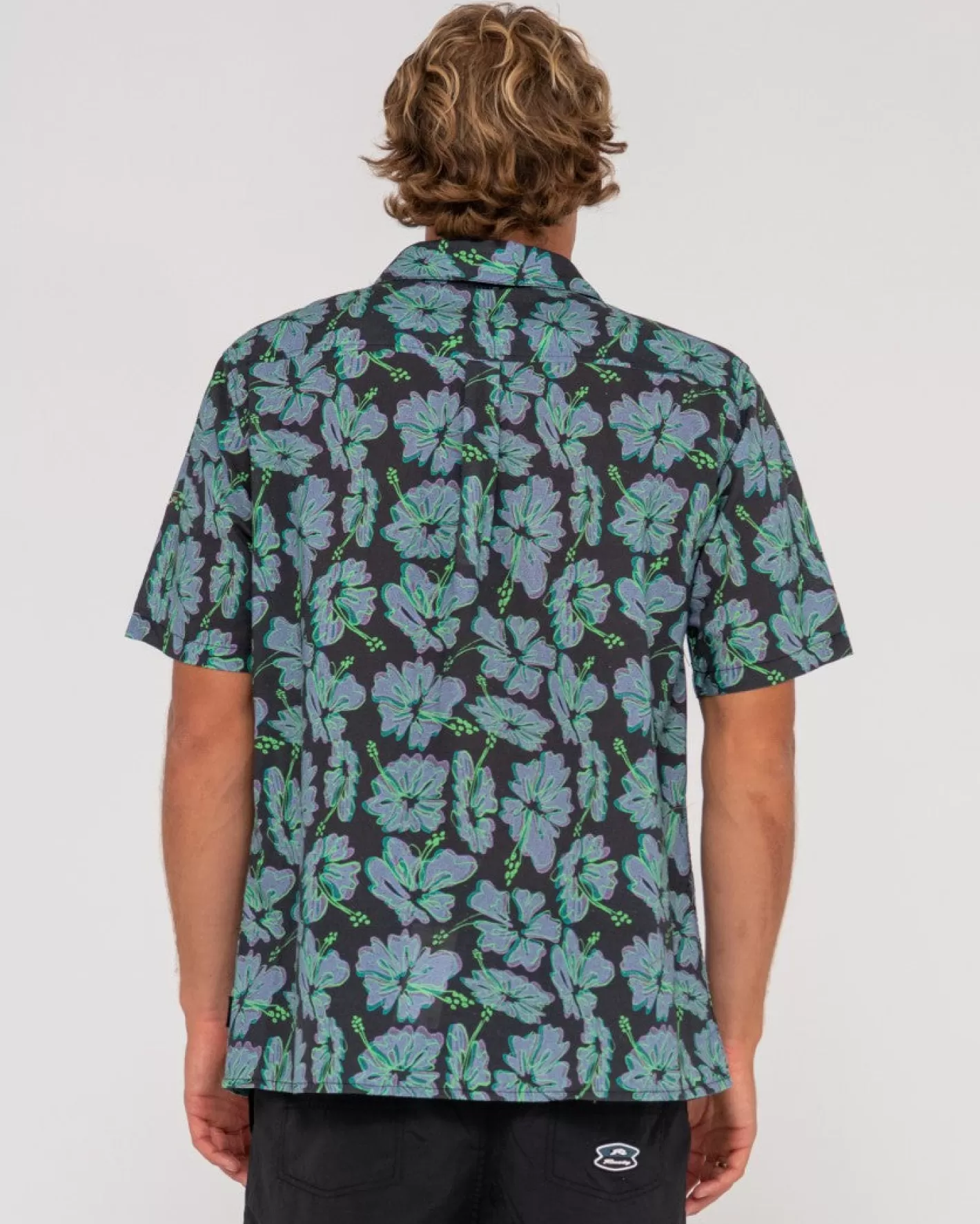 Hombre Rusty Camisa De Manga Corta De Ajuste Relajado Hi Viscus Ramie