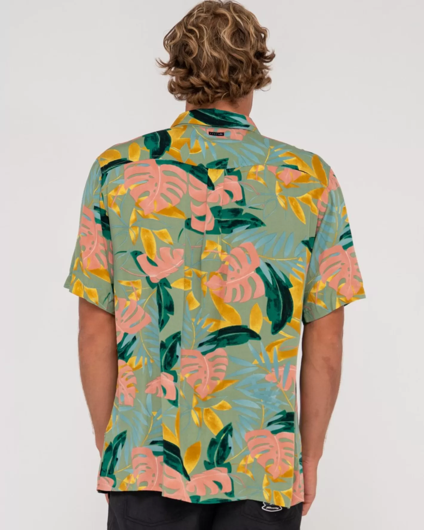 Hombre Rusty Camisa De Manga Corta De Corte Relajado Pastel Paradise