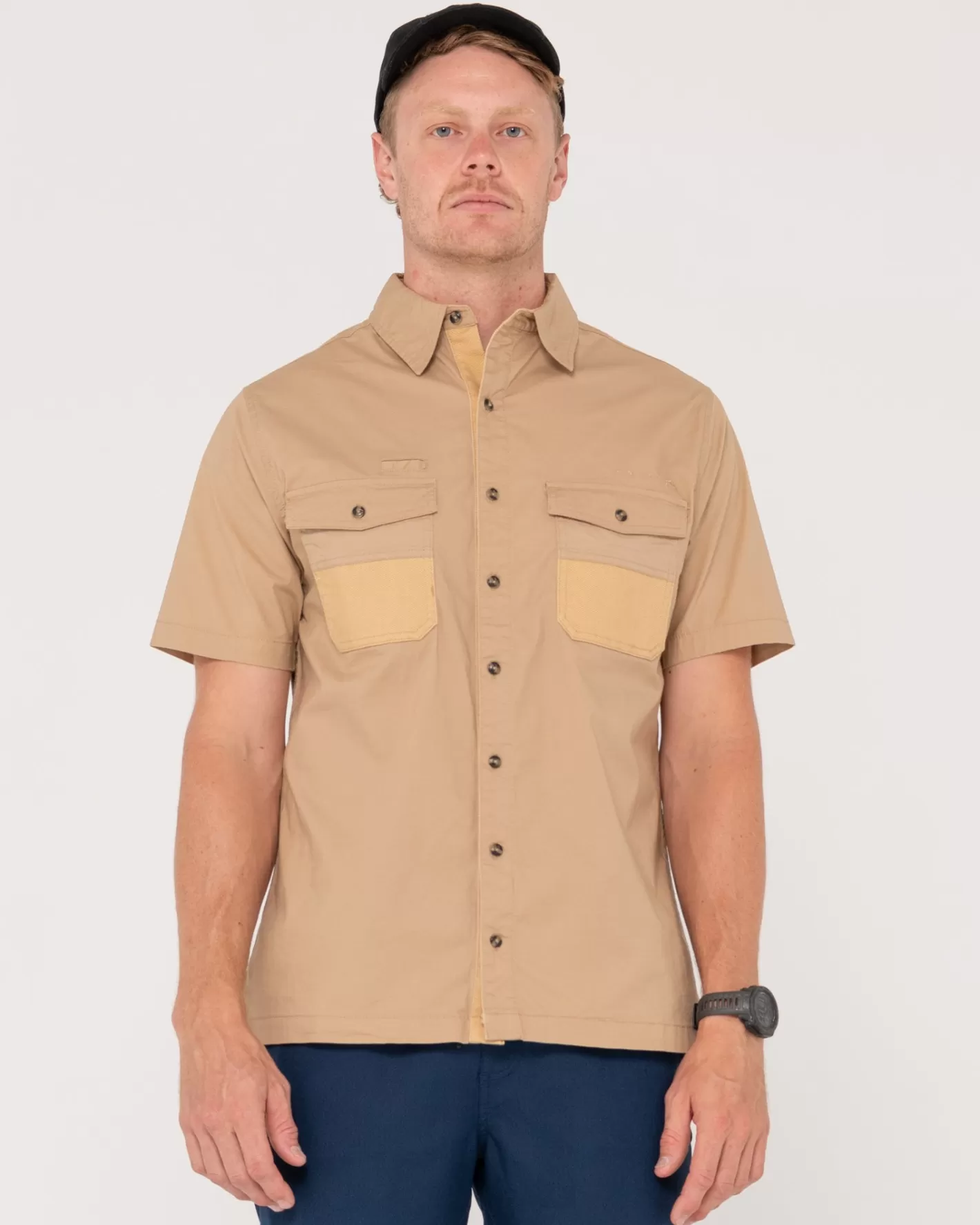 Rusty Camisa De Manga Corta Grindstone Easy Fit