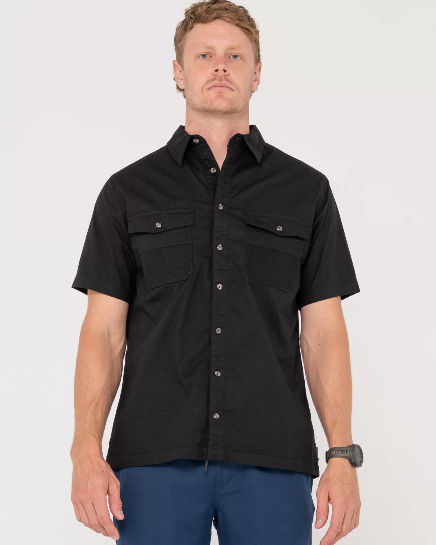 Rusty Camisa De Manga Corta Grindstone Easy Fit