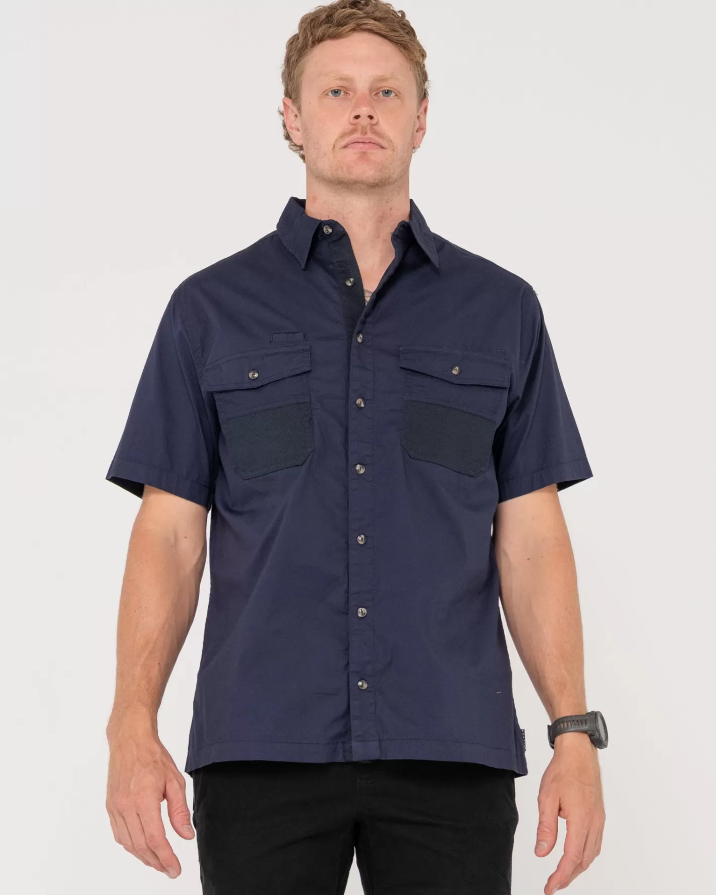 Rusty Camisa De Manga Corta Grindstone Easy Fit