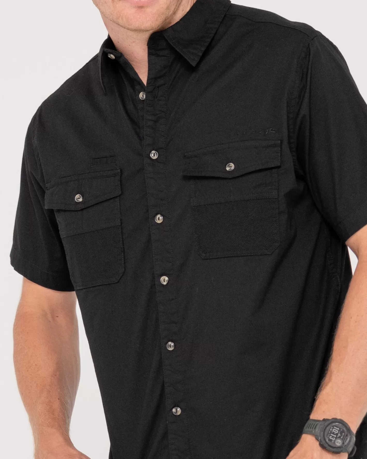 Rusty Camisa De Manga Corta Grindstone Easy Fit