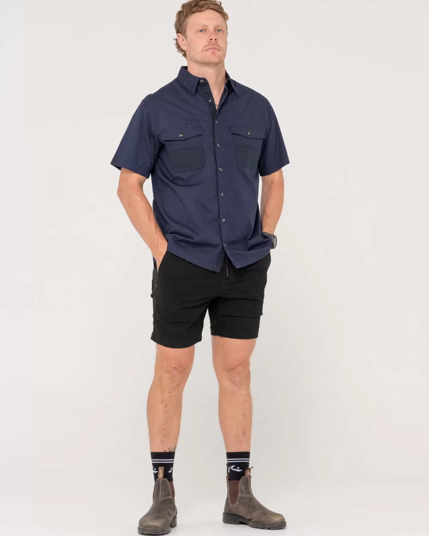 Rusty Camisa De Manga Corta Grindstone Easy Fit
