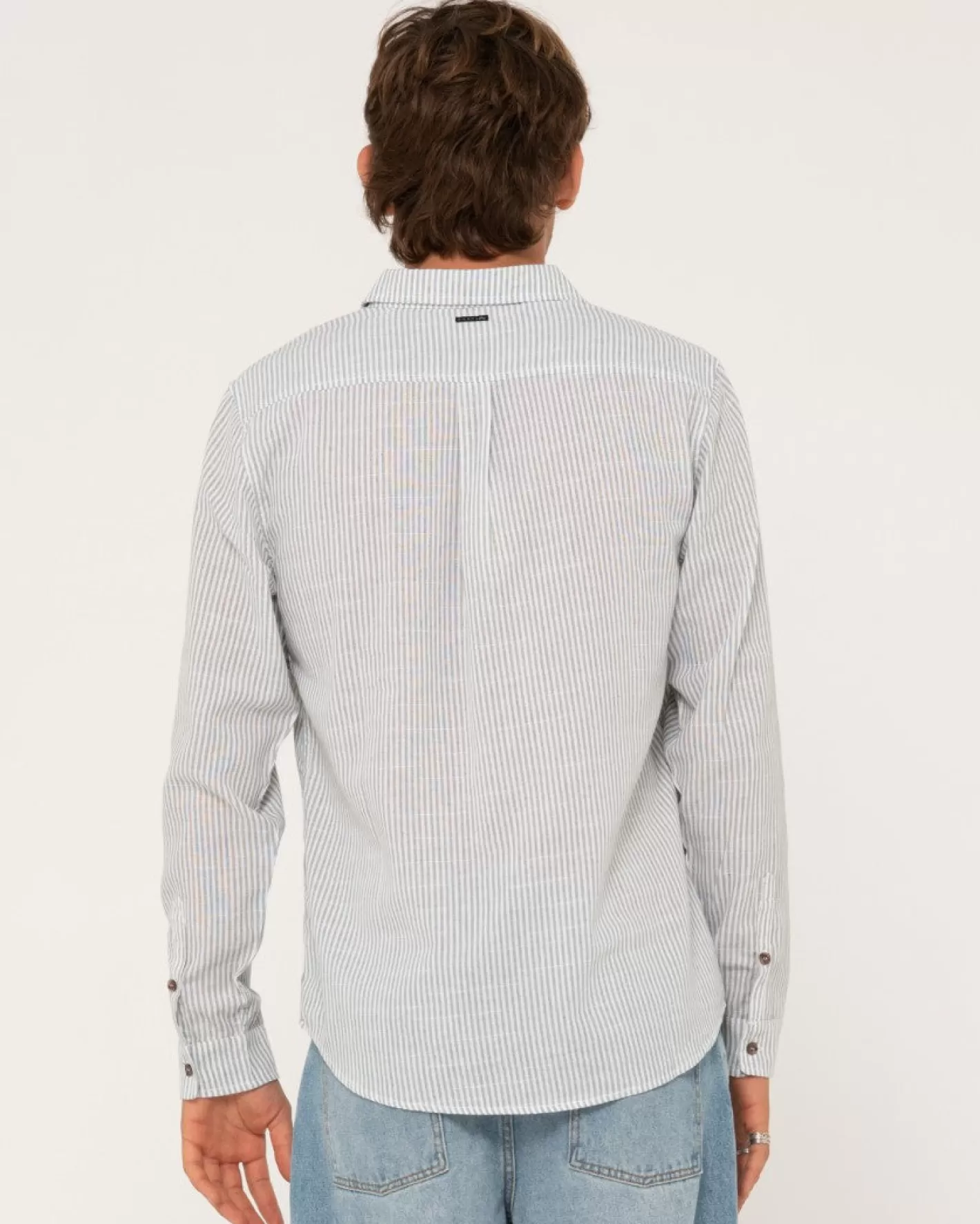 Hombre Rusty Camisa De Manga Larga De Lino Boat Day