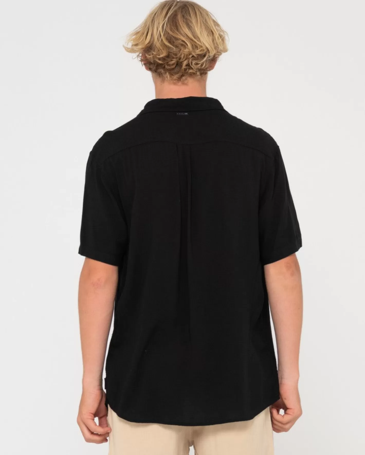 Hombre Rusty Camisa De Rayon De Manga Corta Razor Blade