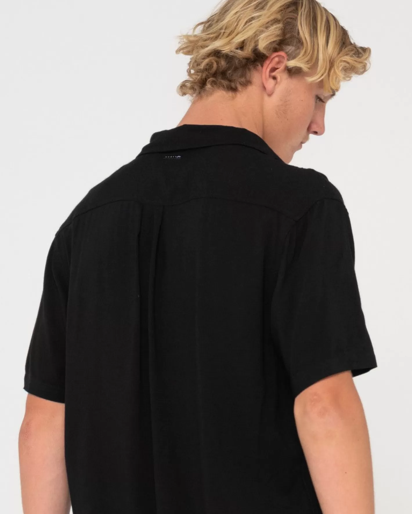 Hombre Rusty Camisa De Rayon De Manga Corta Razor Blade