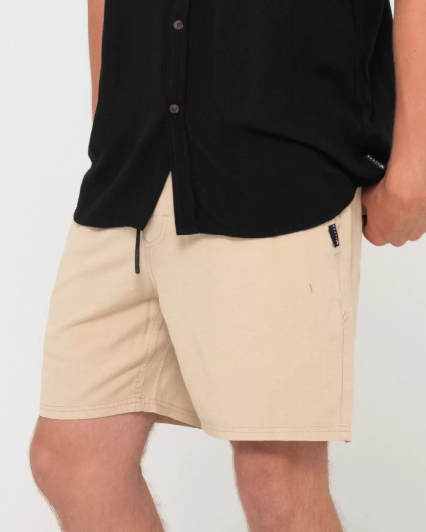 Hombre Rusty Camisa De Rayon De Manga Corta Razor Blade