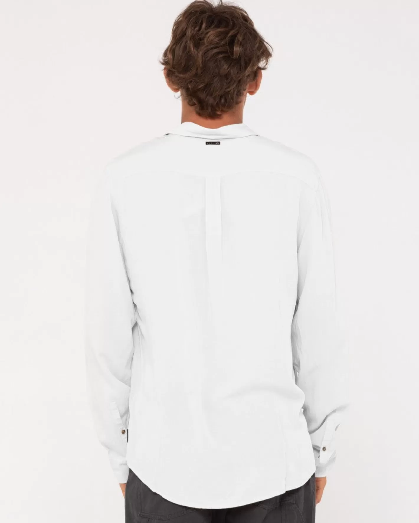 Hombre Rusty Camisa De Rayon De Manga Larga Razor