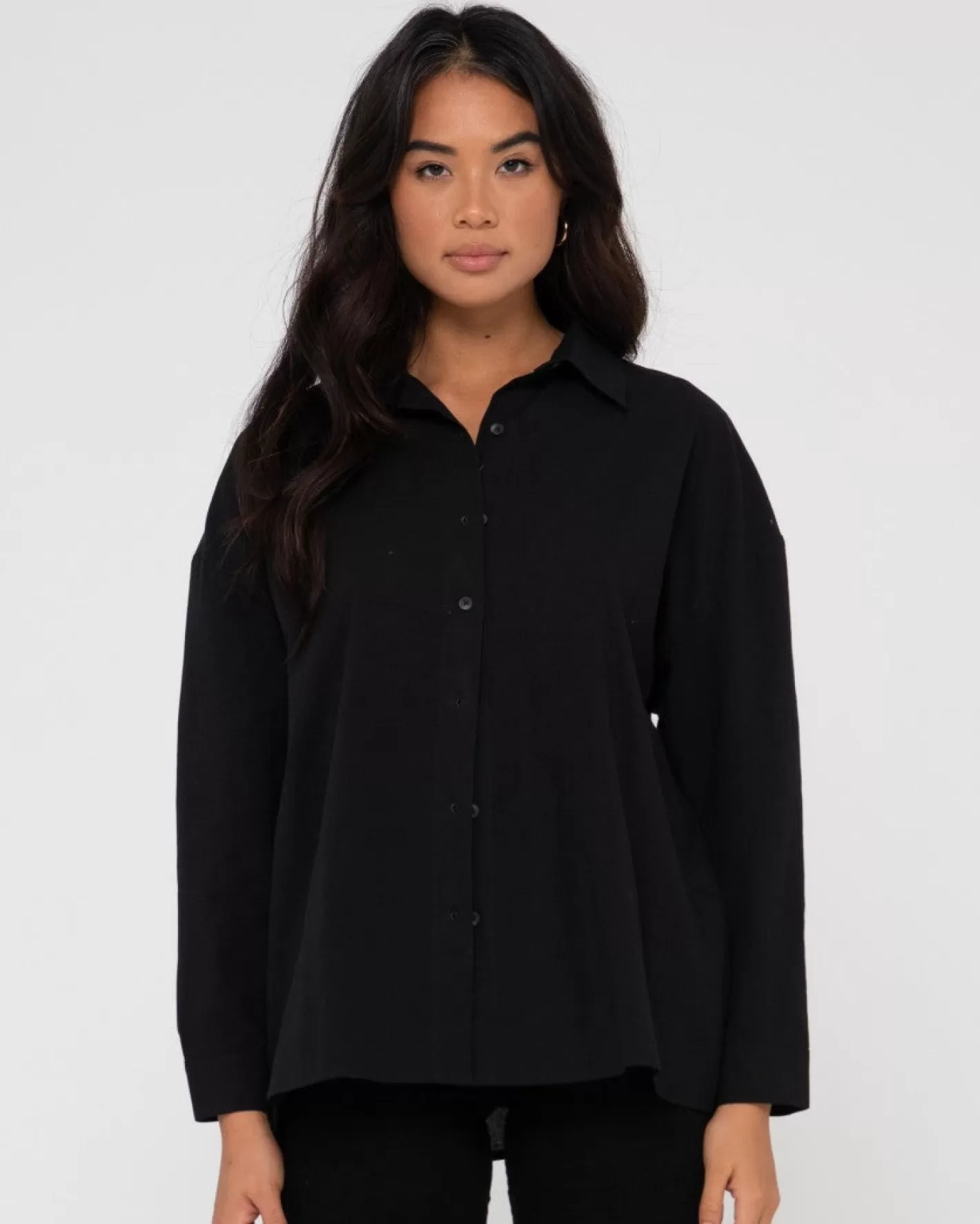 Mujer Rusty Camisa Extragrande Jaspeada