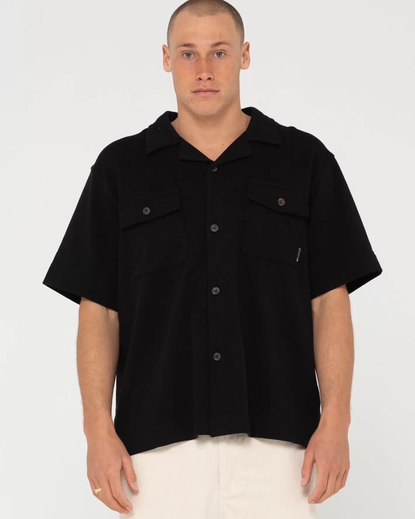Hombre Rusty Camisa Manga Corta Boxy Badman