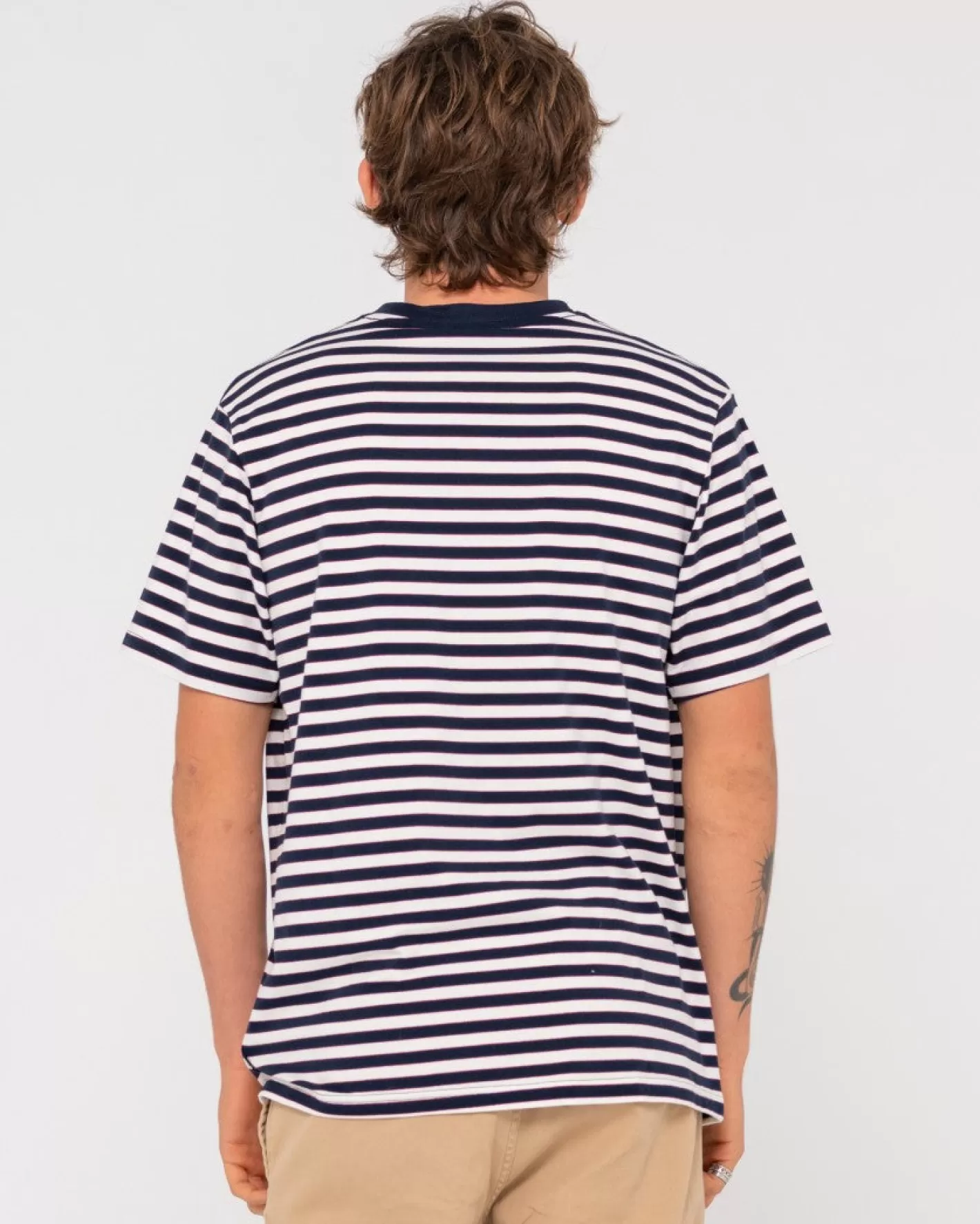 Hombre Rusty Camiseta A Rayas De Manga Corta Blazewater