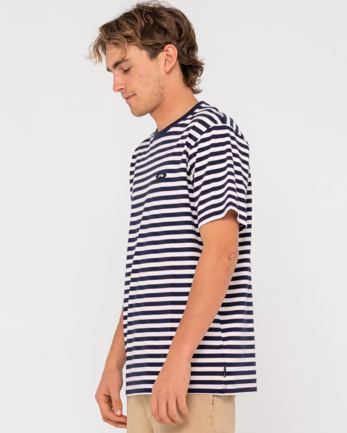 Hombre Rusty Camiseta A Rayas De Manga Corta Blazewater