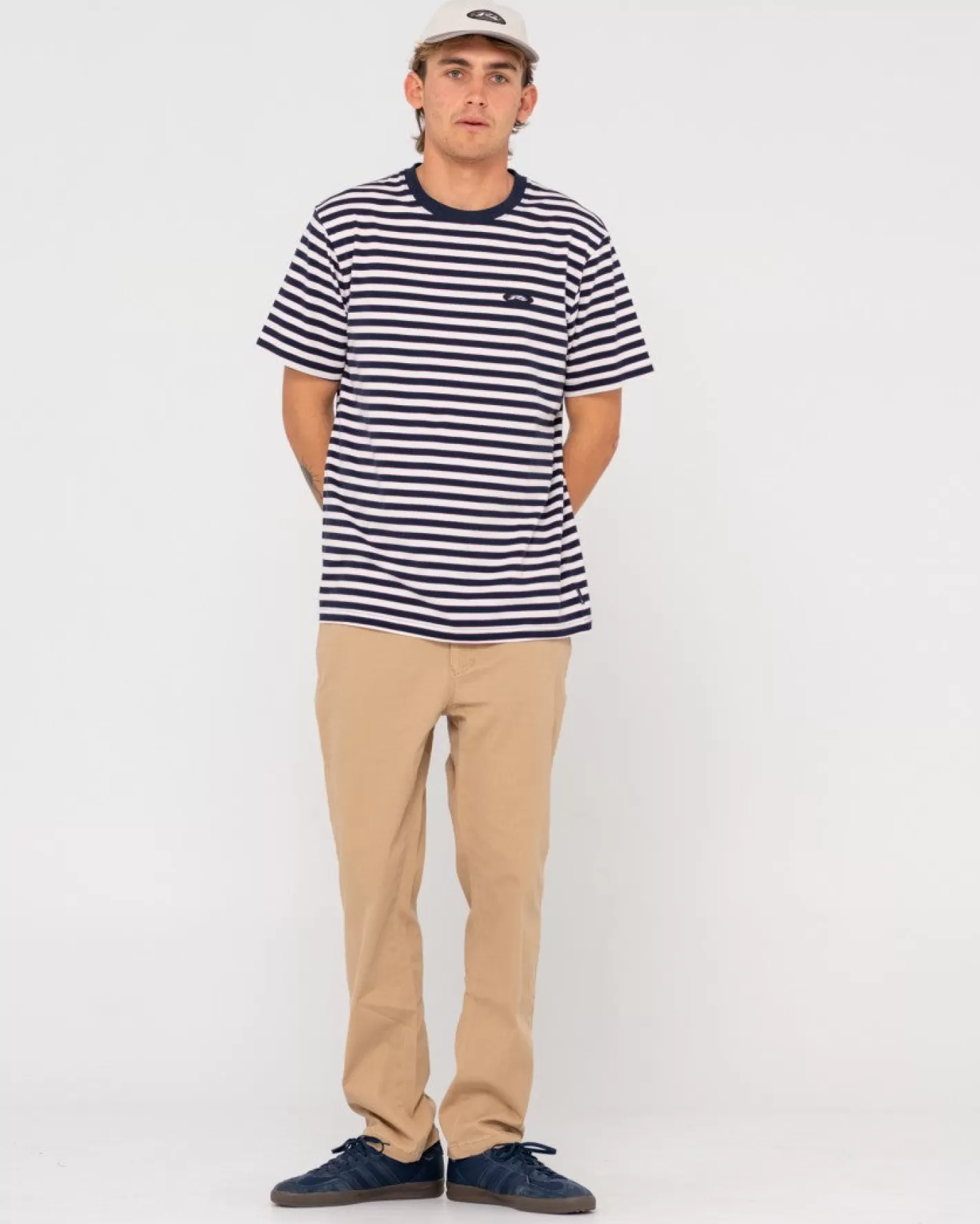 Hombre Rusty Camiseta A Rayas De Manga Corta Blazewater