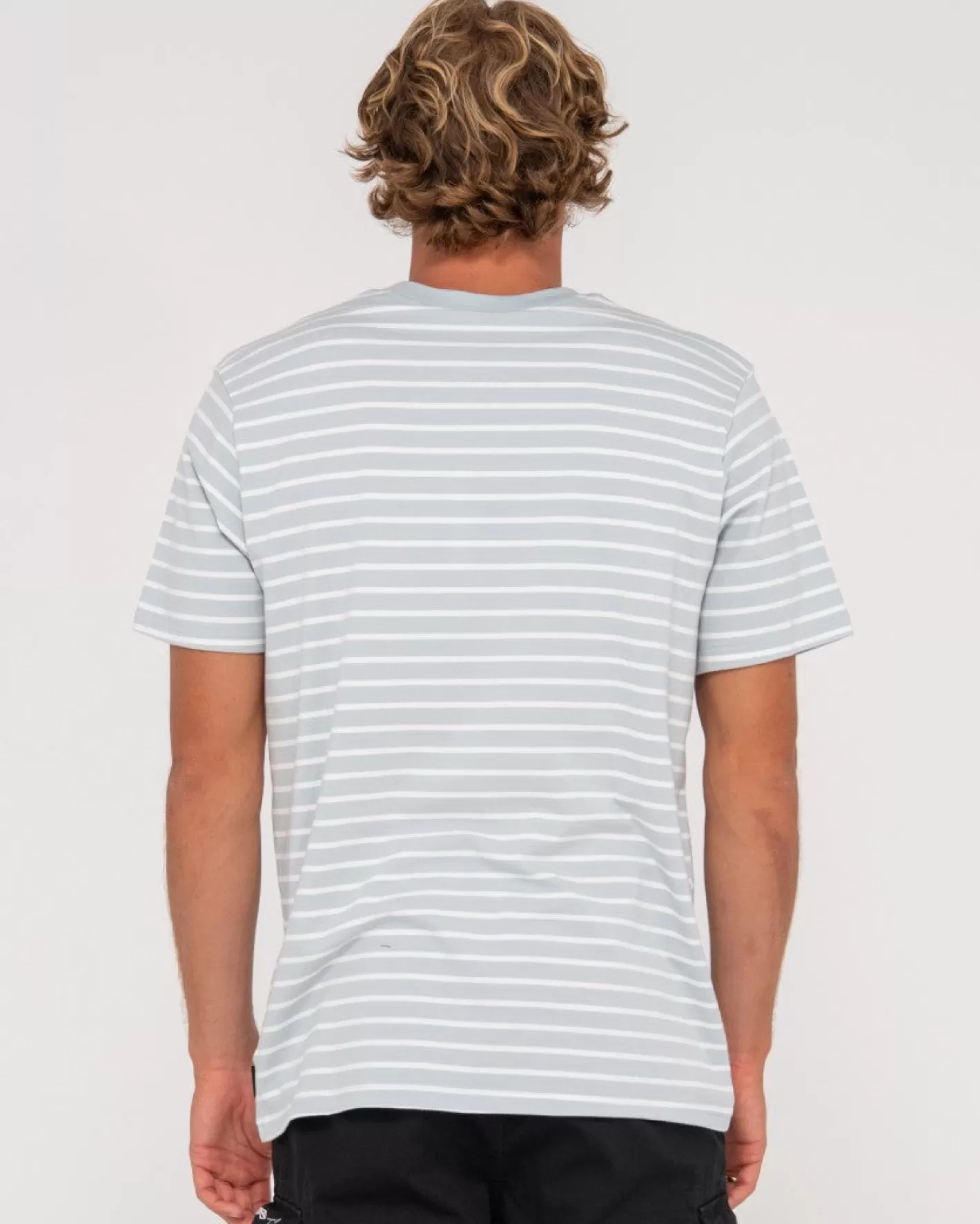 Hombre Rusty Camiseta A Rayas De Manga Corta Changing Lanes