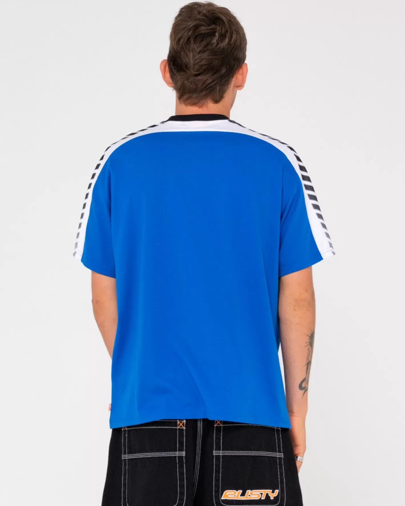 Hombre Rusty Camiseta Con Panel De Malla En Los Hombros De Crave The Grave