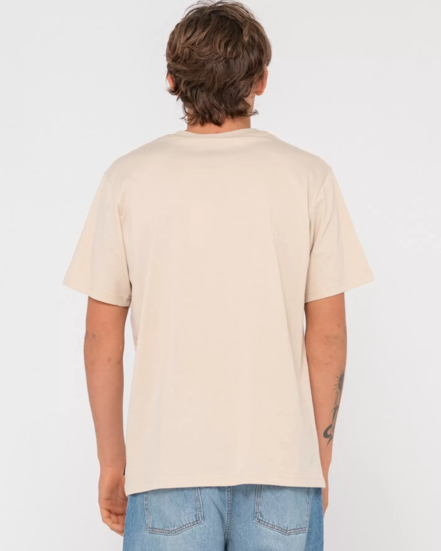 Hombre Rusty Camiseta De Manga Corta Bordada Ho-Stack