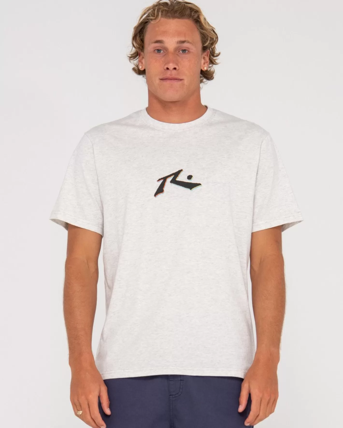 Hombre Rusty Camiseta De Manga Corta Con Doble Caida