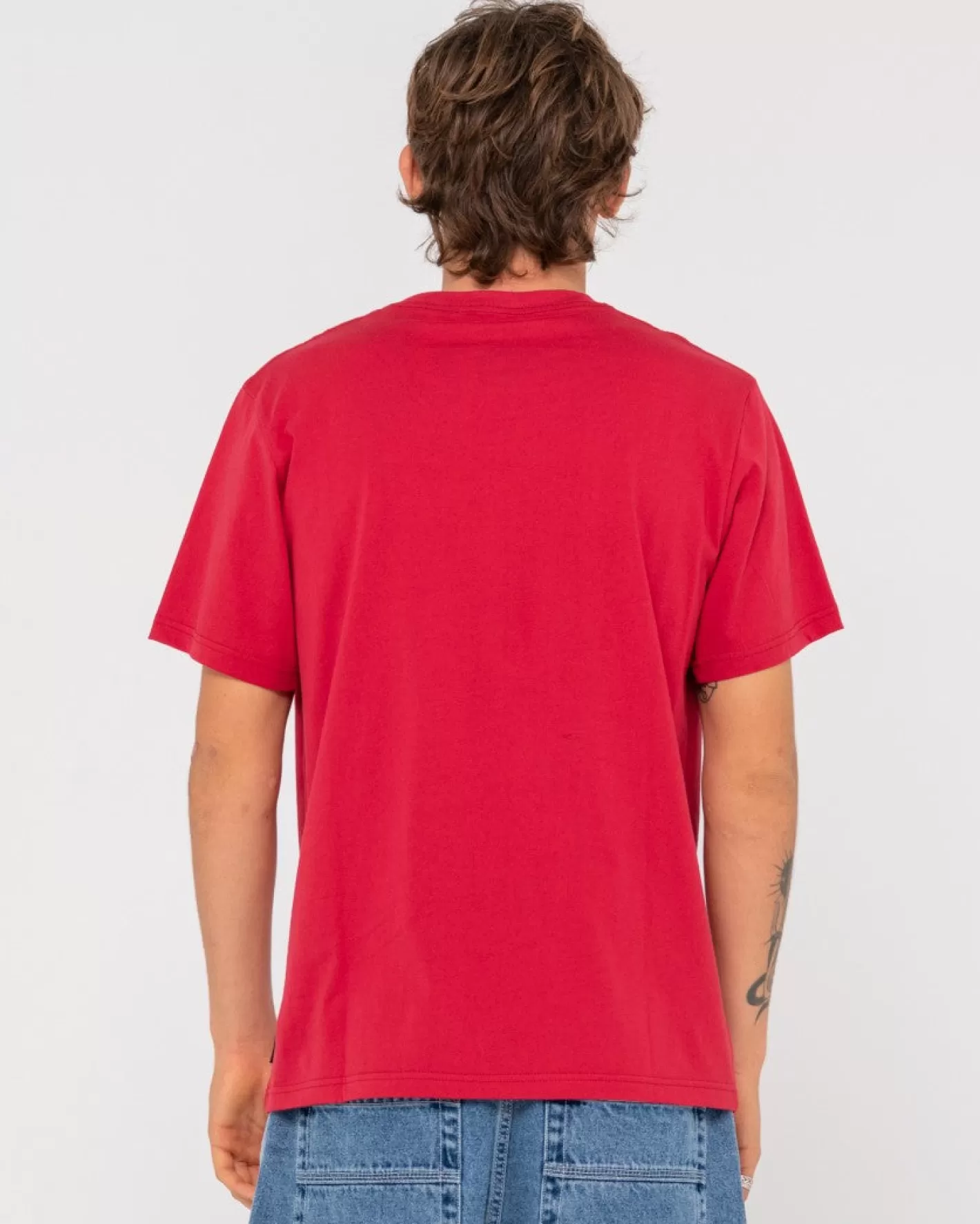 Hombre Rusty Camiseta De Manga Corta Con Grafico Shutdown