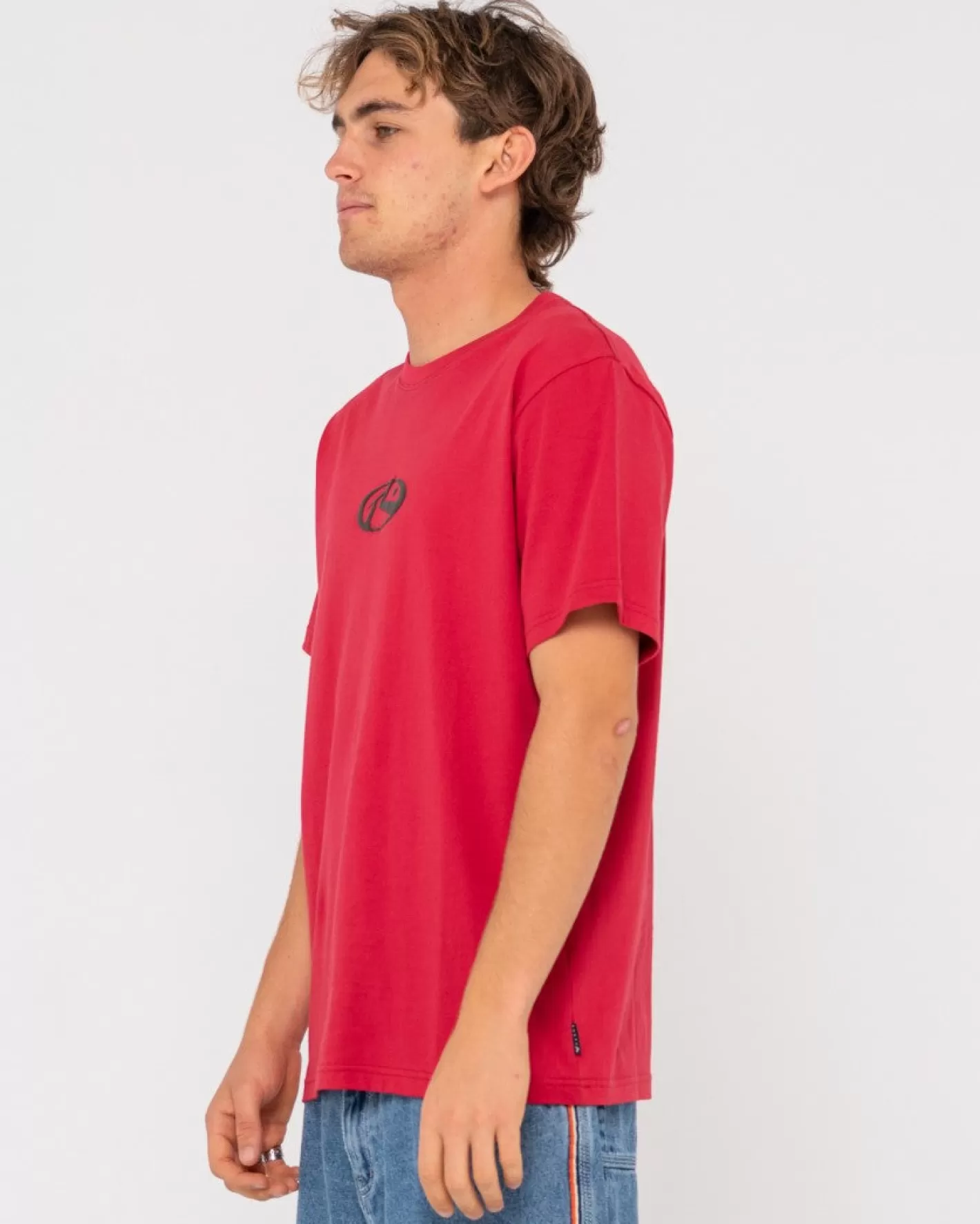 Hombre Rusty Camiseta De Manga Corta Con Grafico Shutdown