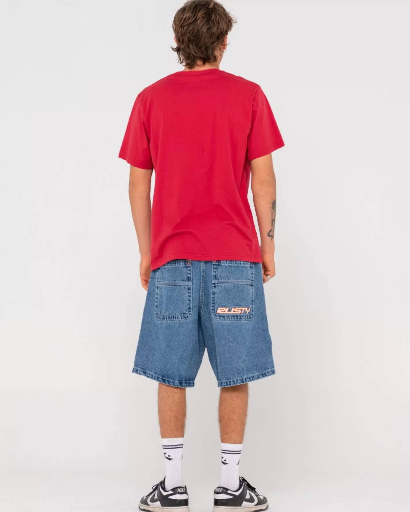 Hombre Rusty Camiseta De Manga Corta Con Grafico Shutdown