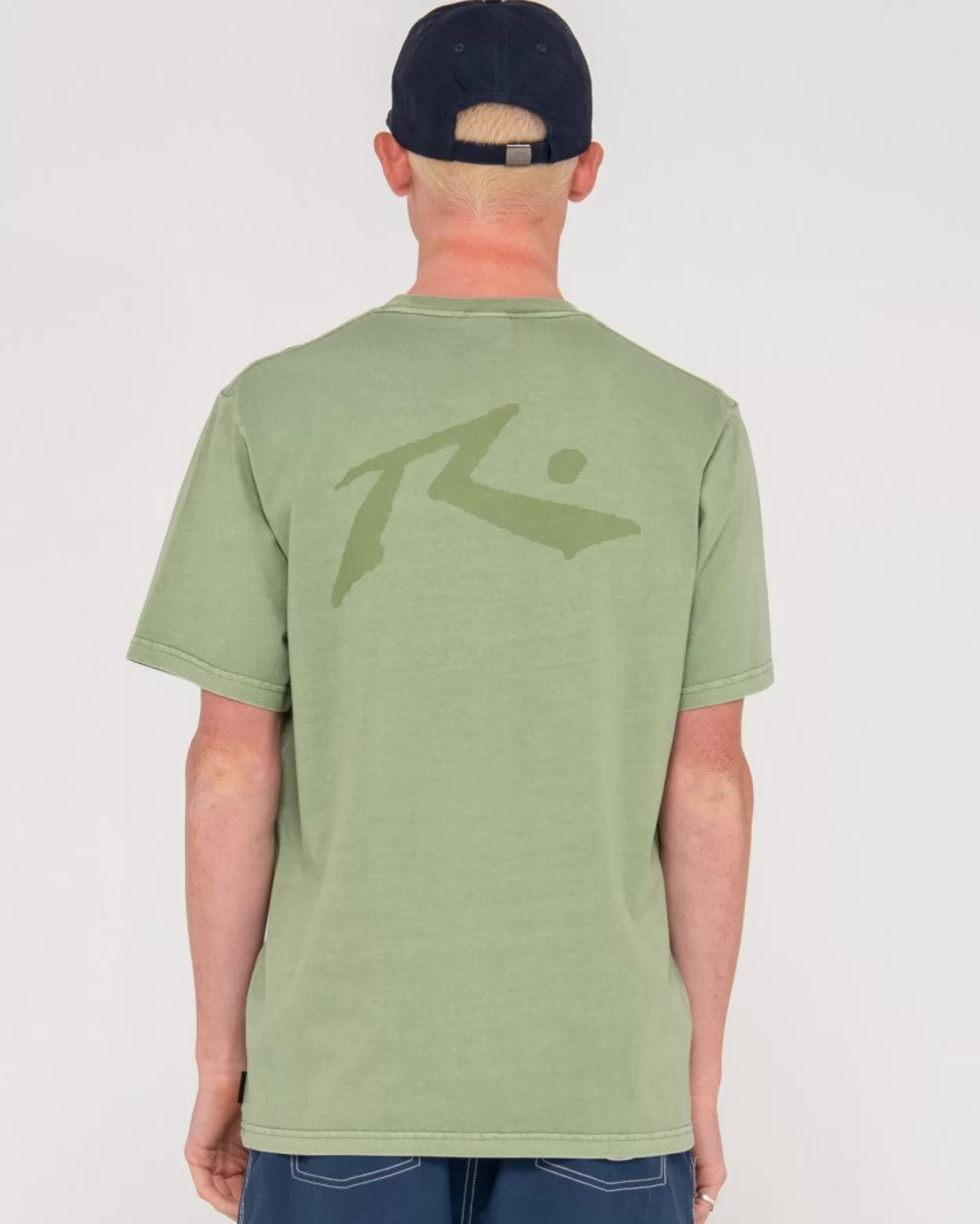 Hombre Rusty Camiseta De Manga Corta Con Lavado Comp