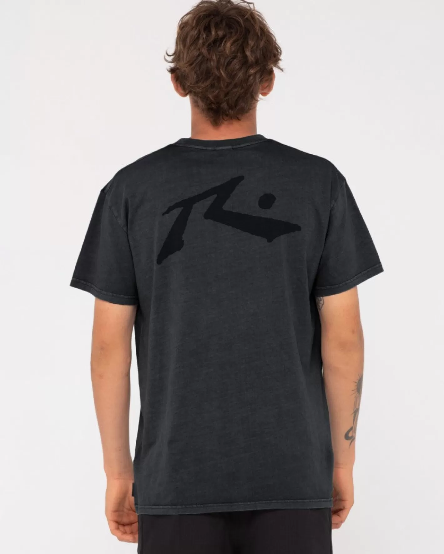 Hombre Rusty Camiseta De Manga Corta Con Lavado Comp