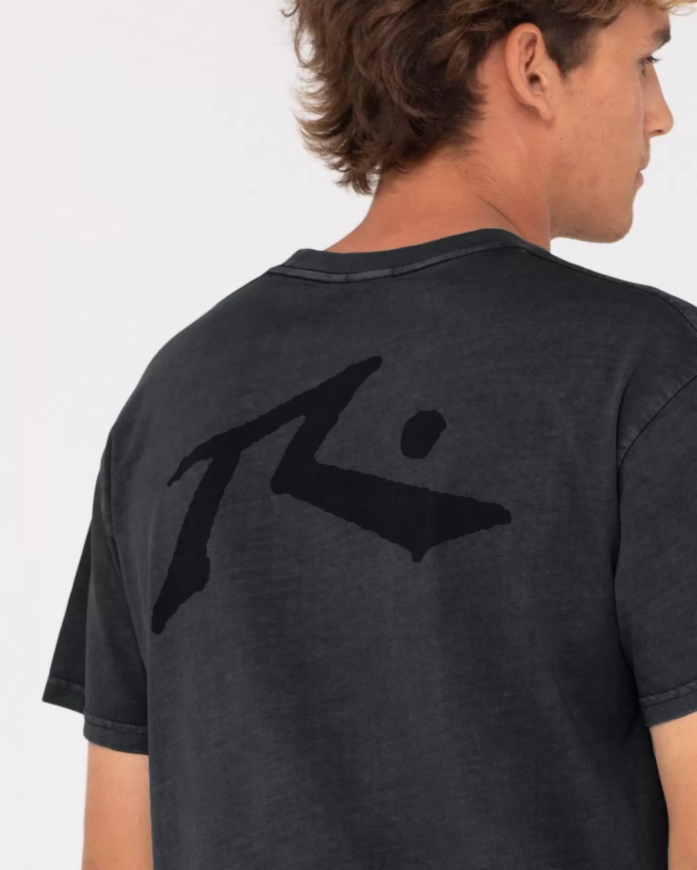 Hombre Rusty Camiseta De Manga Corta Con Lavado Comp