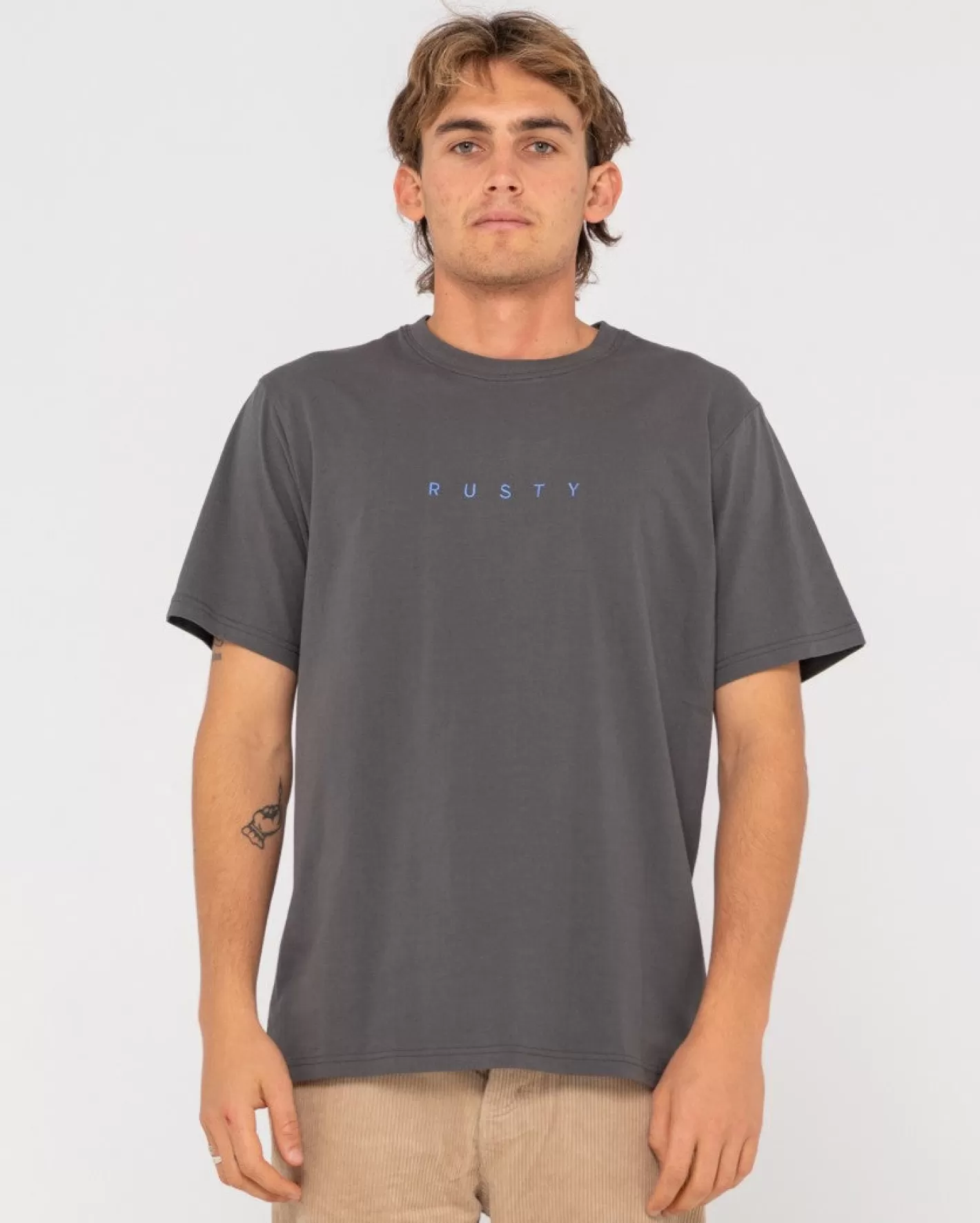 Hombre Rusty Camiseta De Manga Corta De Corte Corto 2