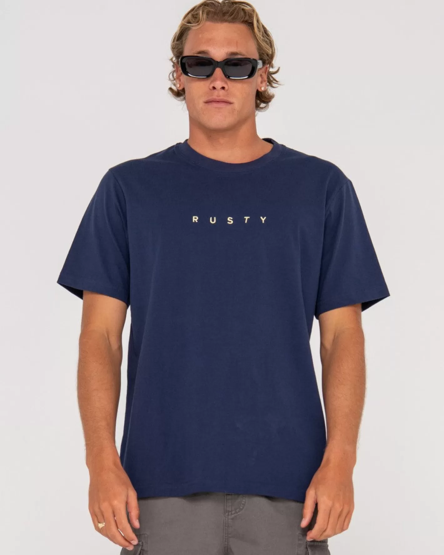 Hombre Rusty Camiseta De Manga Corta De Corte Corto 2
