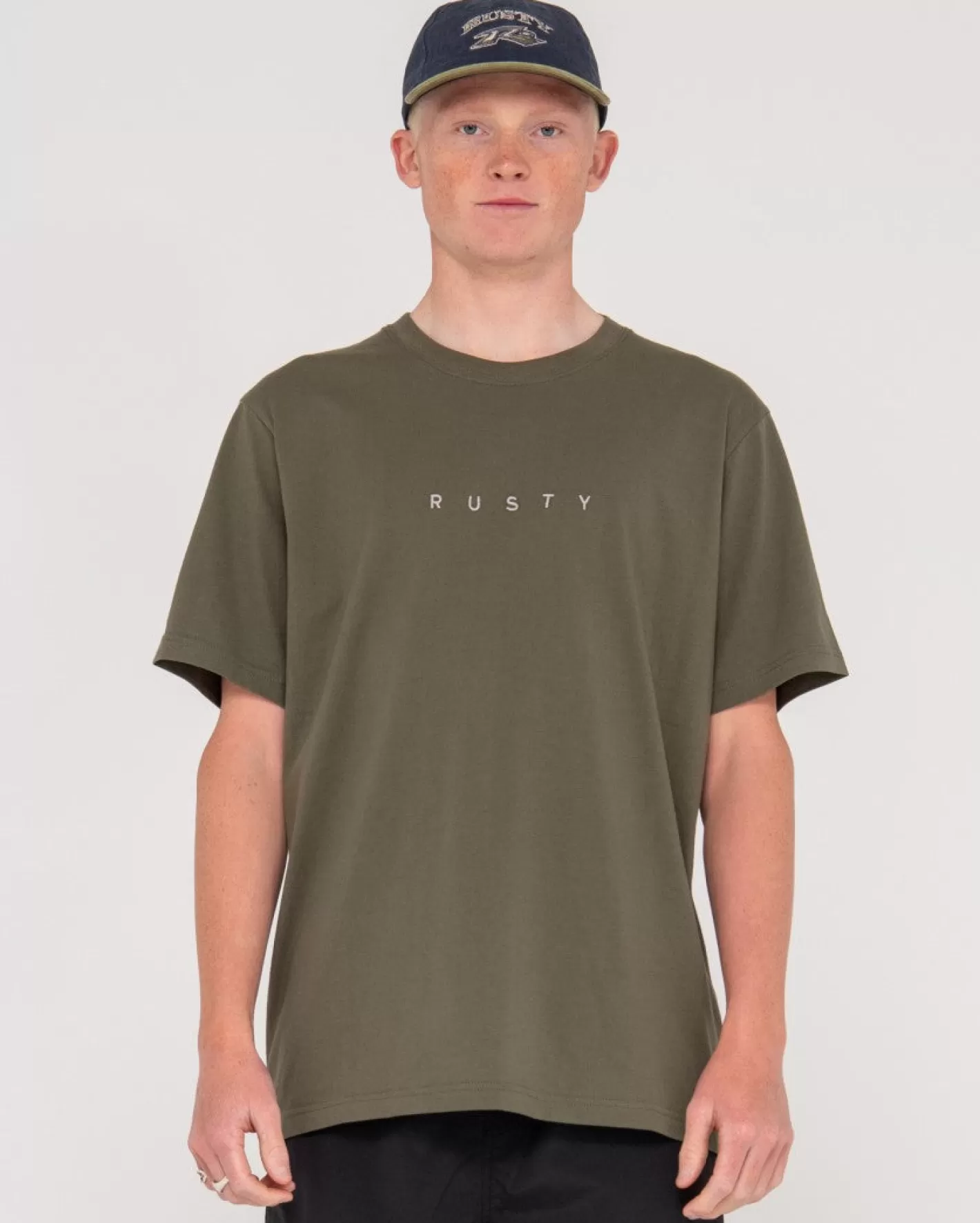 Hombre Rusty Camiseta De Manga Corta De Corte Corto 2
