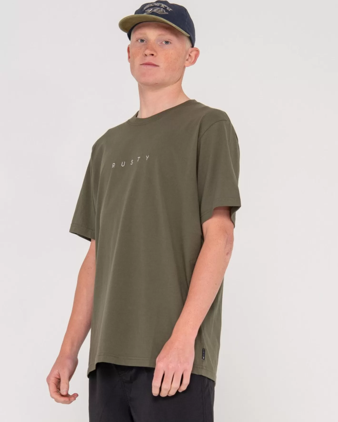 Hombre Rusty Camiseta De Manga Corta De Corte Corto 2