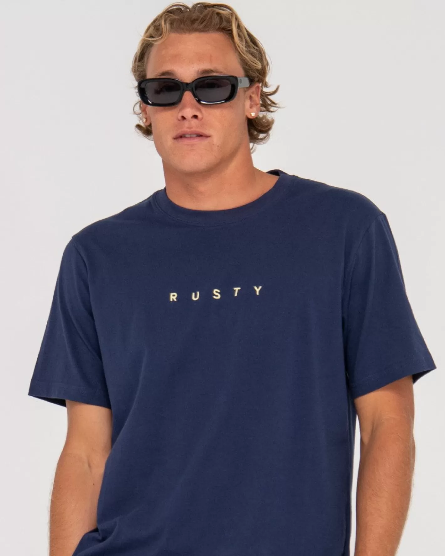 Hombre Rusty Camiseta De Manga Corta De Corte Corto 2