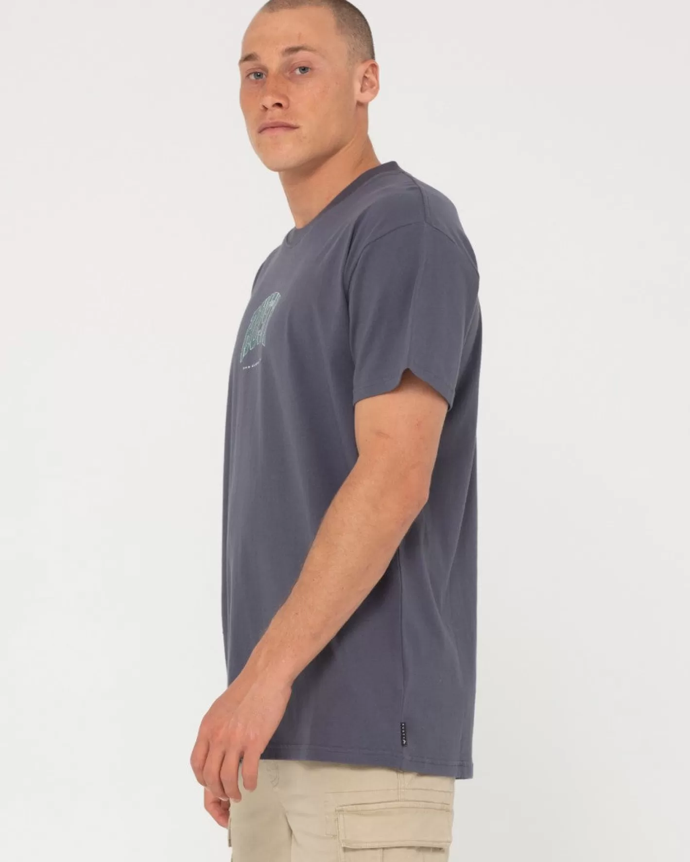 Hombre Rusty Camiseta De Manga Corta De Medio Tiempo