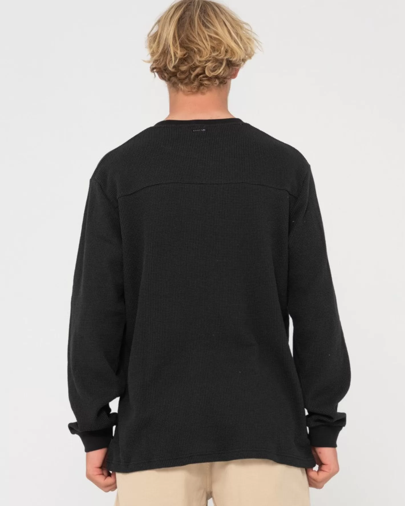 Hombre Rusty Camiseta De Manga Larga Con Diseno Tipo Gofre En Caja