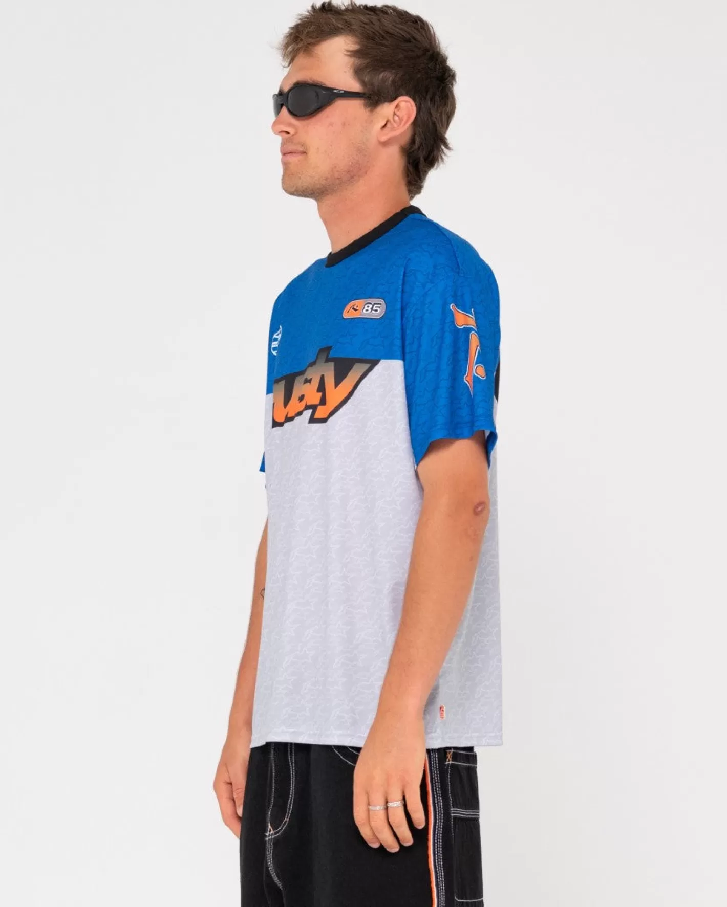 Hombre Rusty Camiseta De Motociclista Con Estampado Nine O Clock Nac