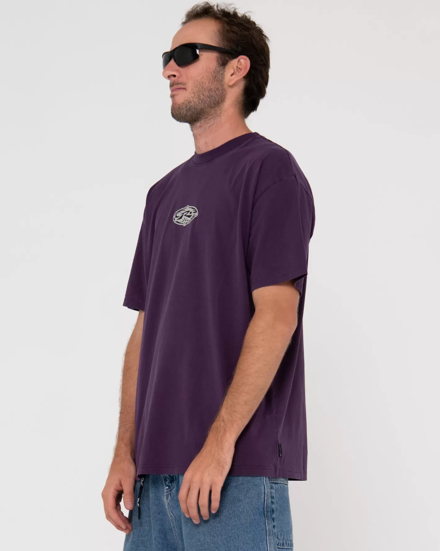 Hombre Rusty Camiseta Estampada De Manga Corta Extragrande Rodman
