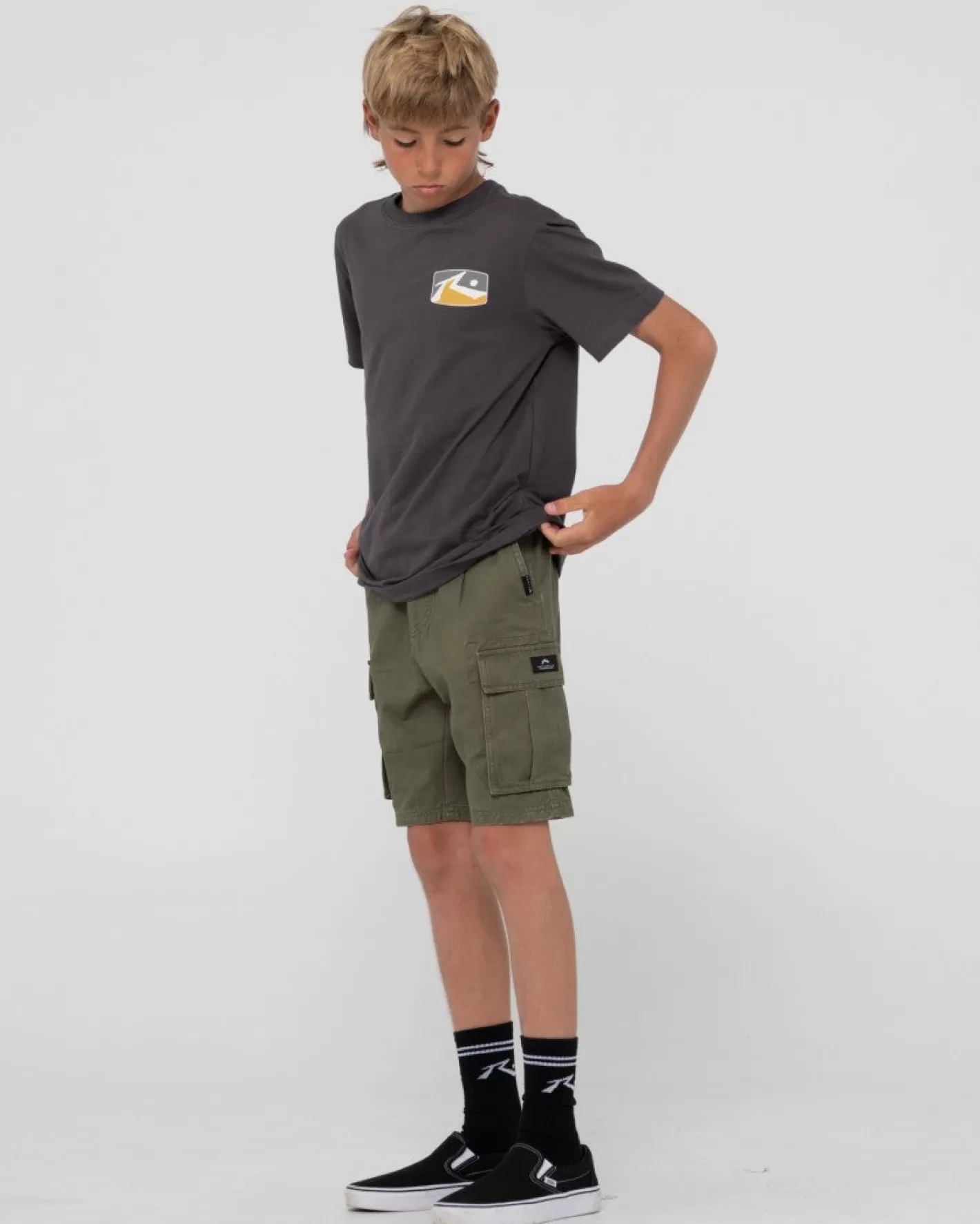 Niños Rusty Camiseta Grafica De Manga Corta Click Bait Para Niños