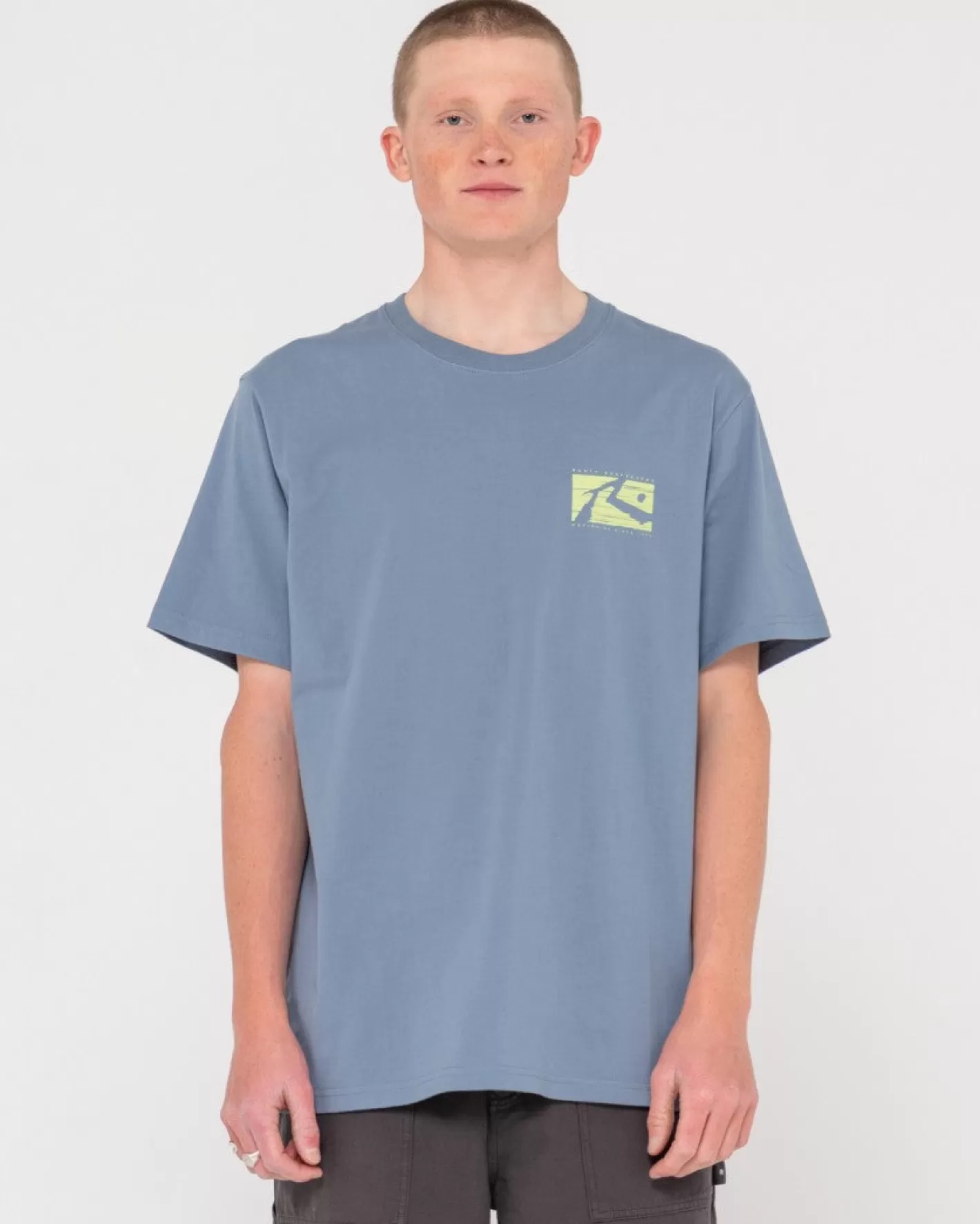 Hombre Rusty Camiseta Grafica De Manga Corta Con Lunares R