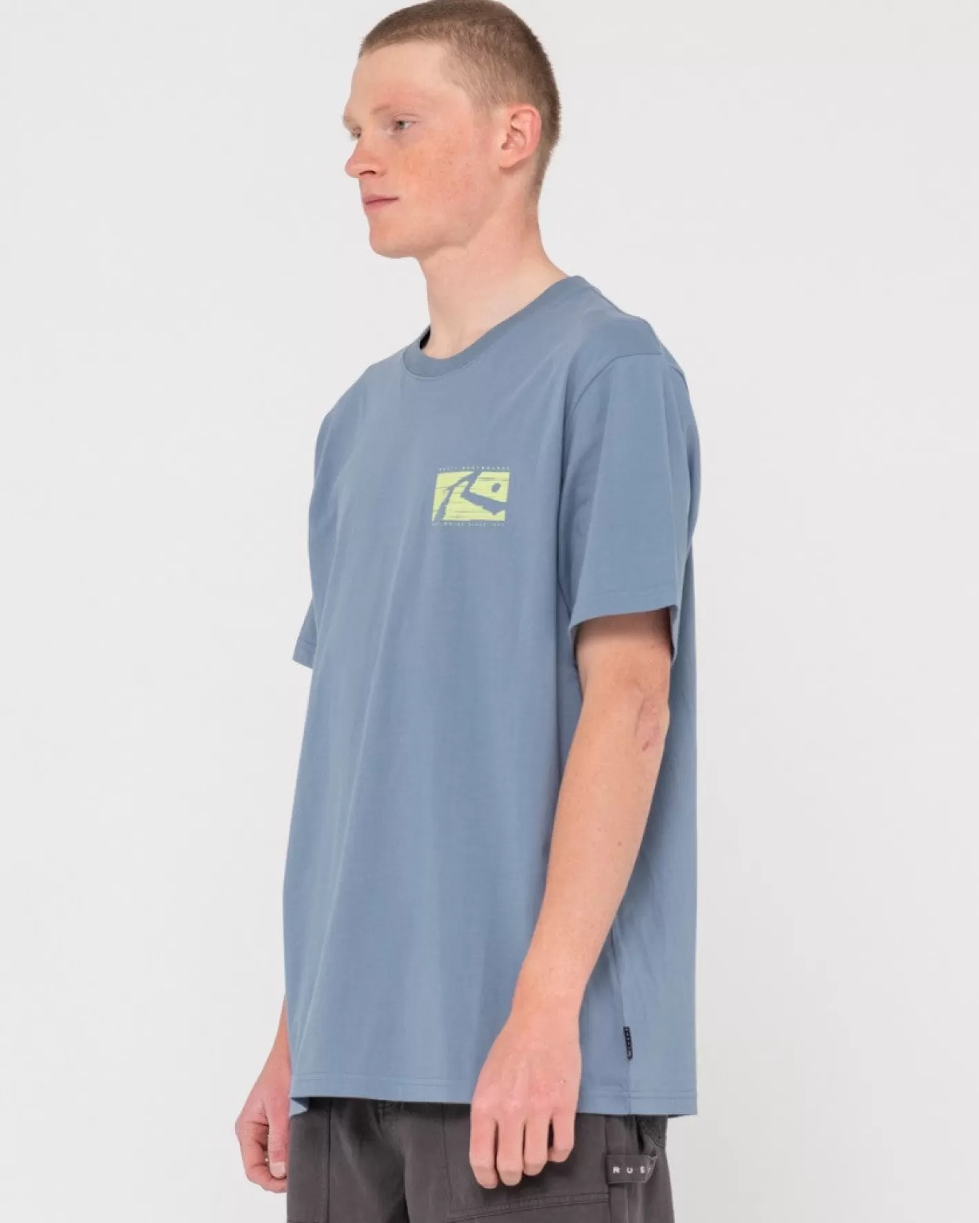 Hombre Rusty Camiseta Grafica De Manga Corta Con Lunares R