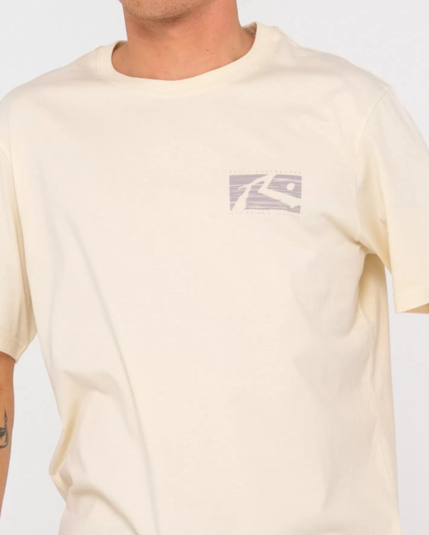 Hombre Rusty Camiseta Grafica De Manga Corta Con Lunares R