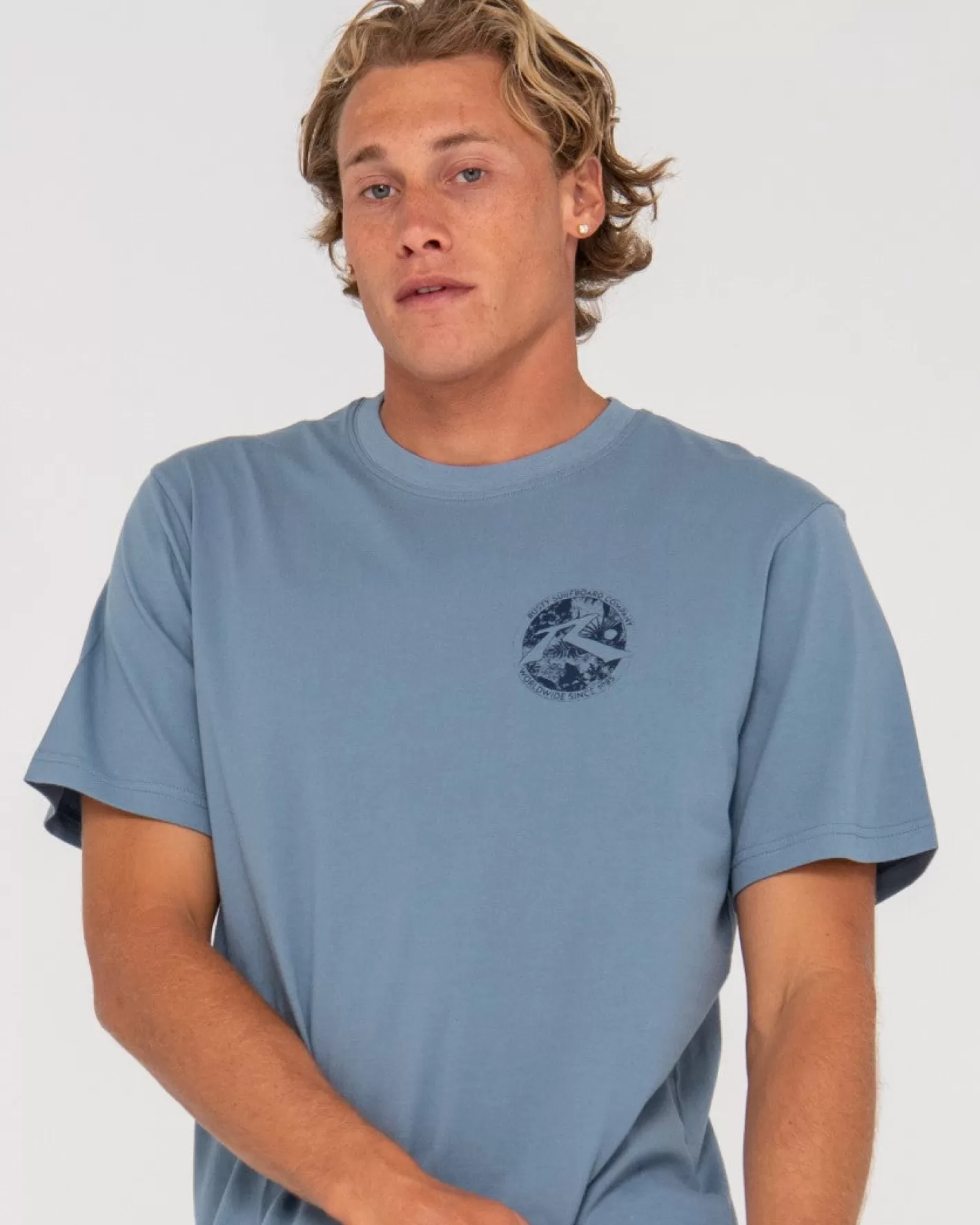 Hombre Rusty Camiseta Grafica De Manga Corta Con Tapa De Botella