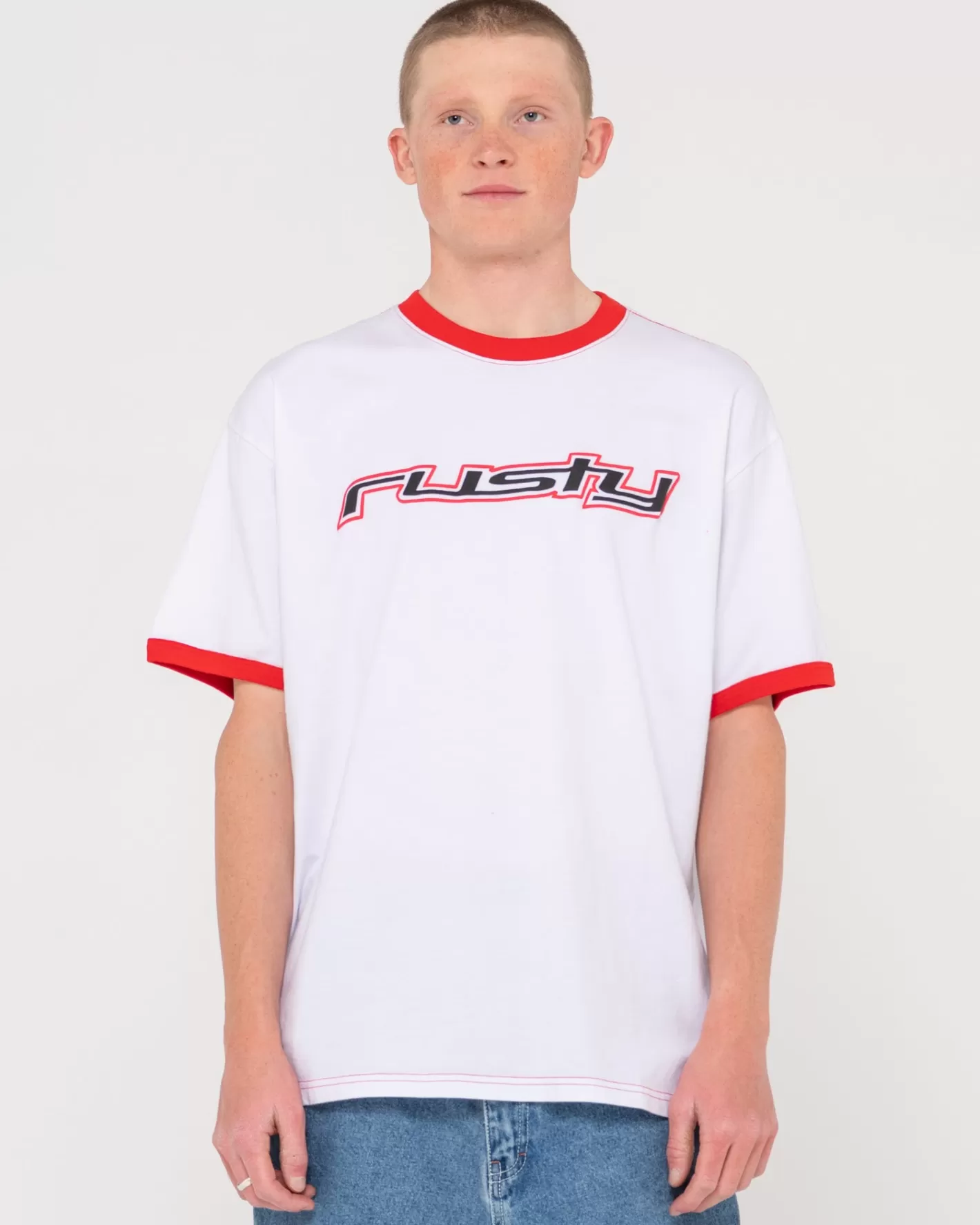 Hombre Rusty Camiseta Grafica De Manga Corta Dead Ringer