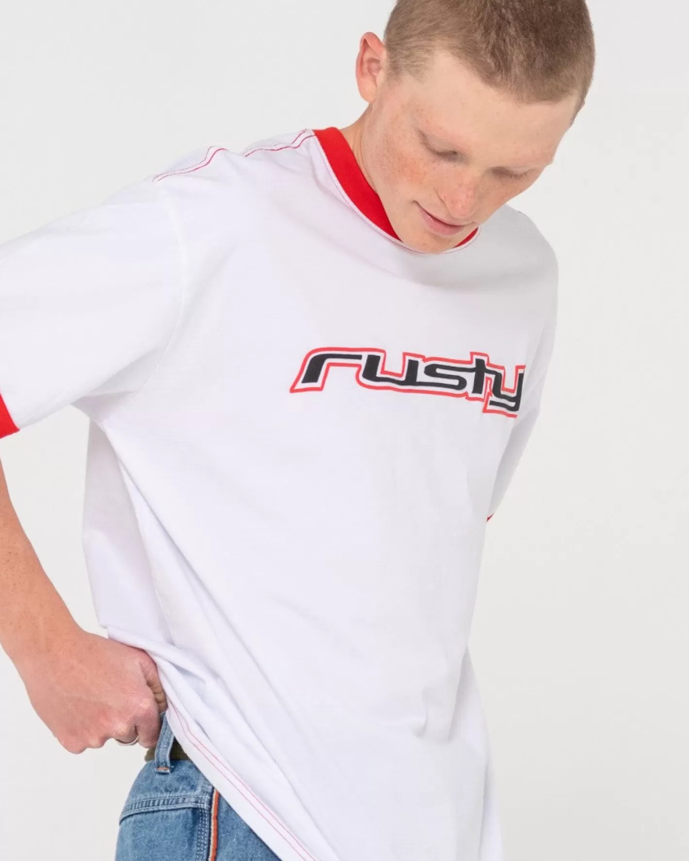 Hombre Rusty Camiseta Grafica De Manga Corta Dead Ringer