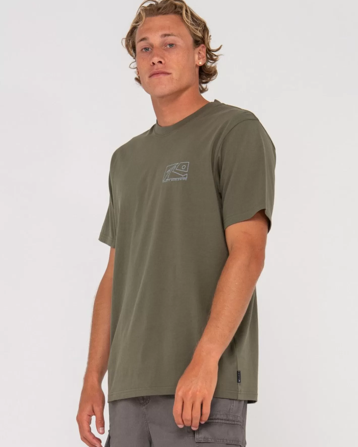 Hombre Rusty Camiseta Grafica De Manga Corta En Caja